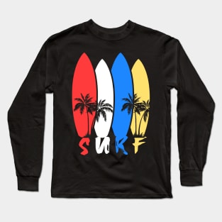 Colorful surfboards Long Sleeve T-Shirt